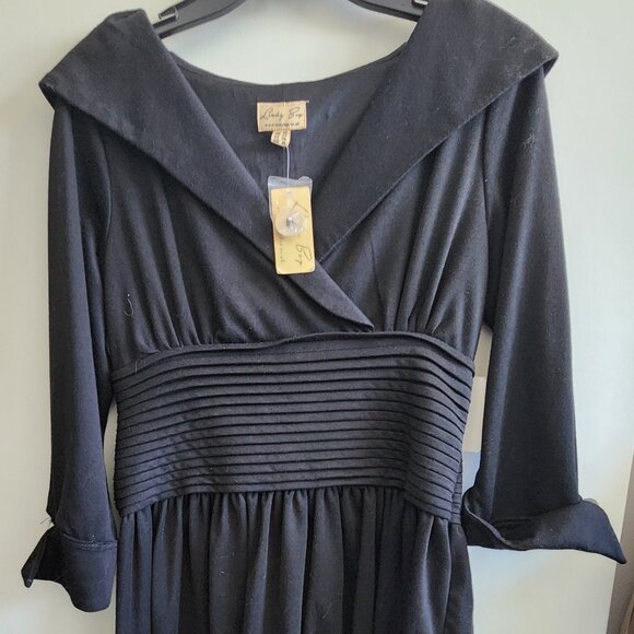 BNWT Lindy Bop Ramona Black Dress UK12 USM - Picture 2 of 4